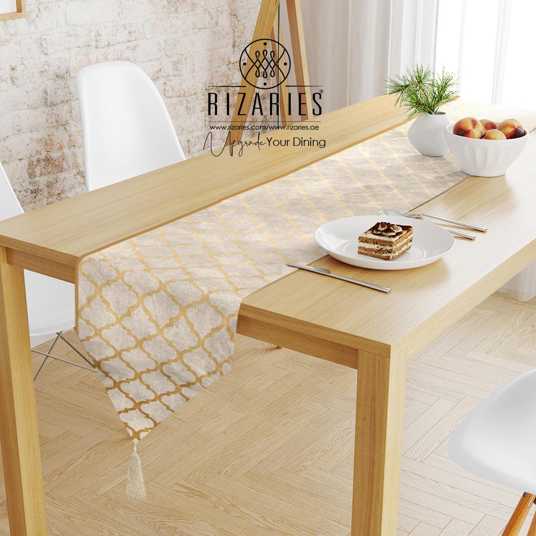 Copper Quatrefoil Table Runner