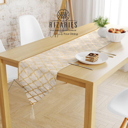 Copper Quatrefoil Table Runner