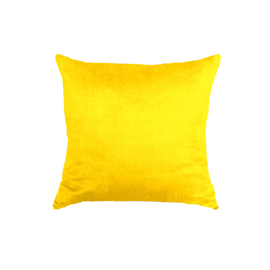 SuperSoft Plain Yellow Throw Cushion