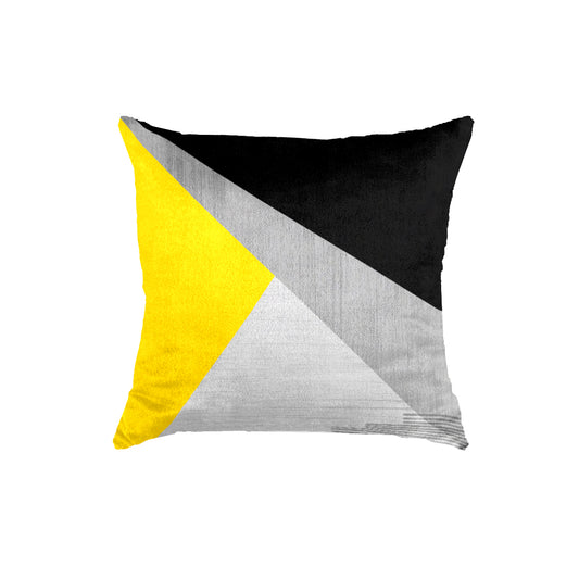 SuperSoft Grey Black Triangle Throw Cushion