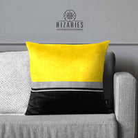 Thumbnail for SuperSoft Grey Black Abstract Throw Cushion