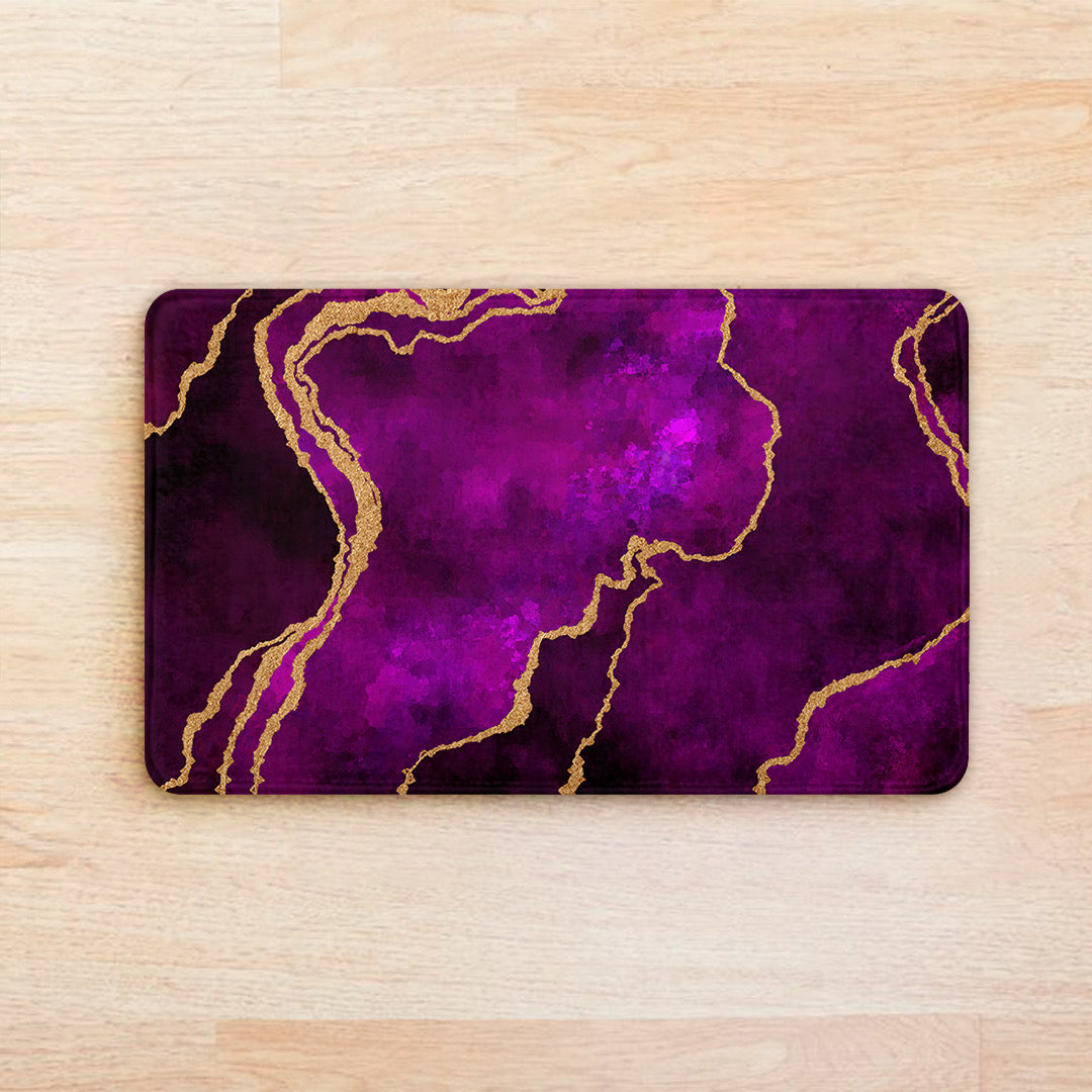 SuperSoft Purple Abstract Door Mat