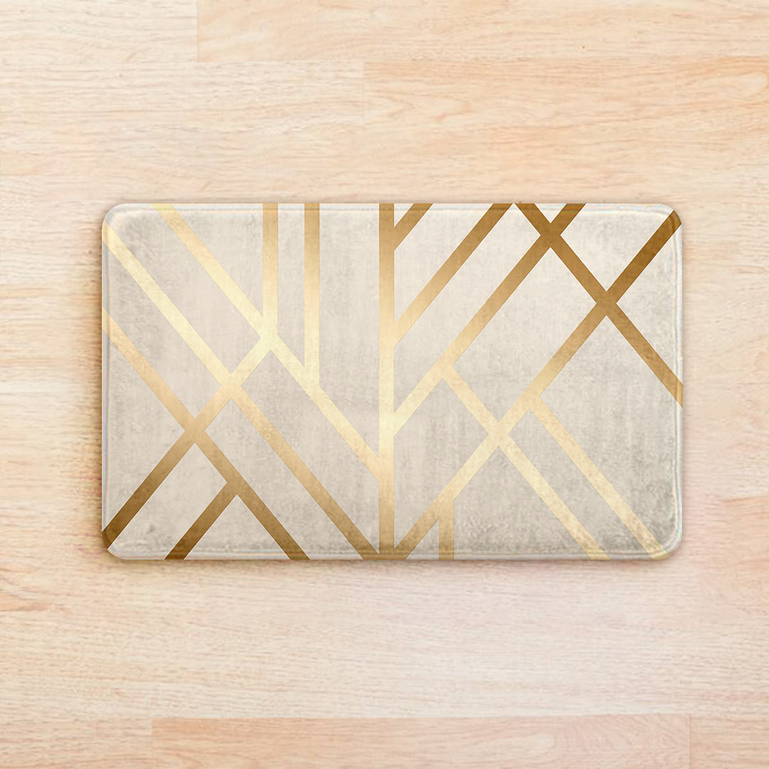 SuperSoft Copper Gold Art Deco Door Mat