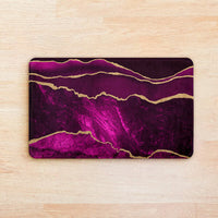 Thumbnail for SuperSoft Purple & Gold Abstract Door Mat