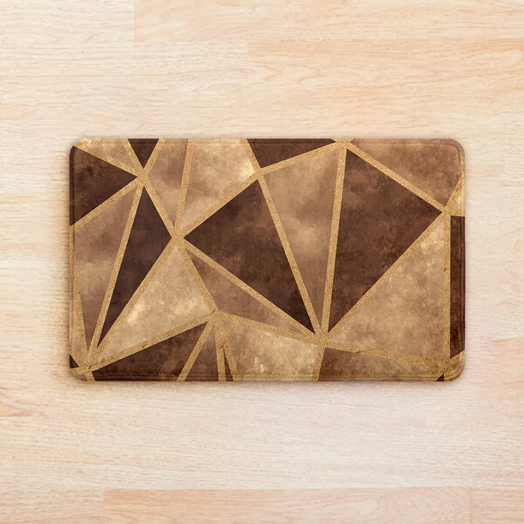 SuperSoft Copper Gold Triangle Door Mat