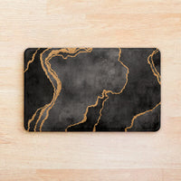 Thumbnail for SuperSoft Grey Gold Abstract Door Mat