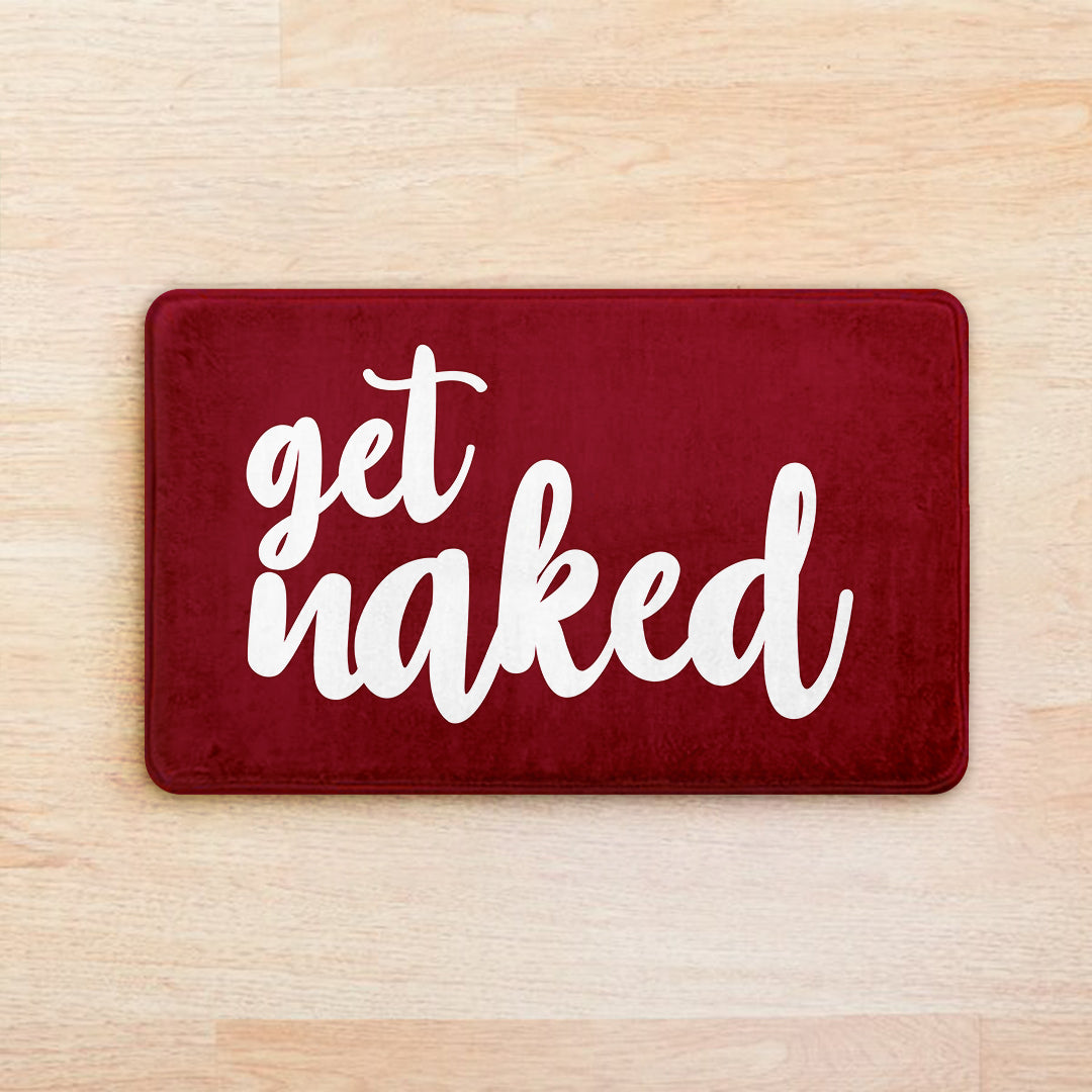 SuperSoft Burgundy Get Naked Door Mat