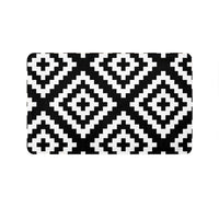 Thumbnail for SuperSoft Black White Geometric Door Mat