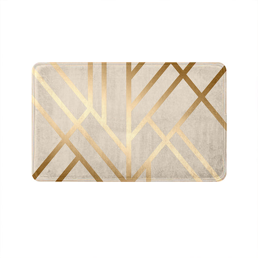 SuperSoft Copper Gold Art Deco Door Mat