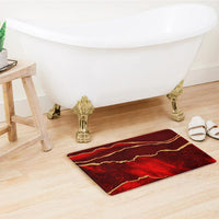 Thumbnail for SuperSoft Maroon Gold Abstract Door Mat