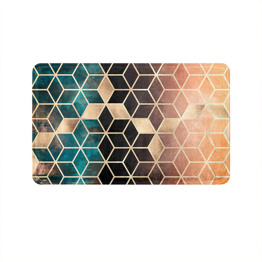 SuperSoft Ombre Copper Cube Door Mat