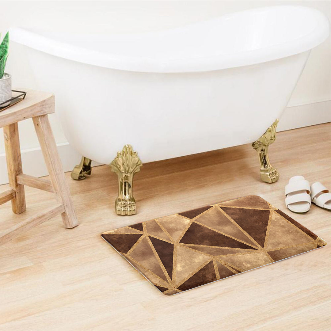 SuperSoft Copper Gold Triangle Door Mat