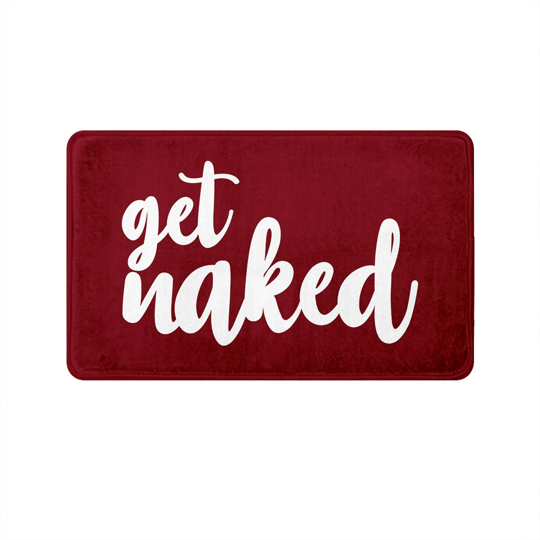 SuperSoft Burgundy Get Naked Door Mat