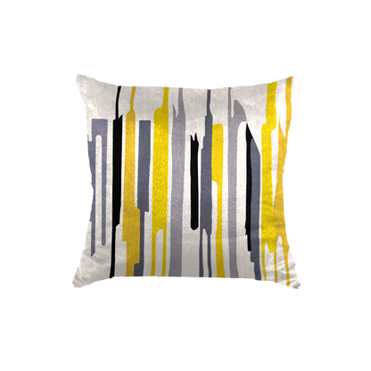 SuperSoft Yellow Grey Black Throw Cushion