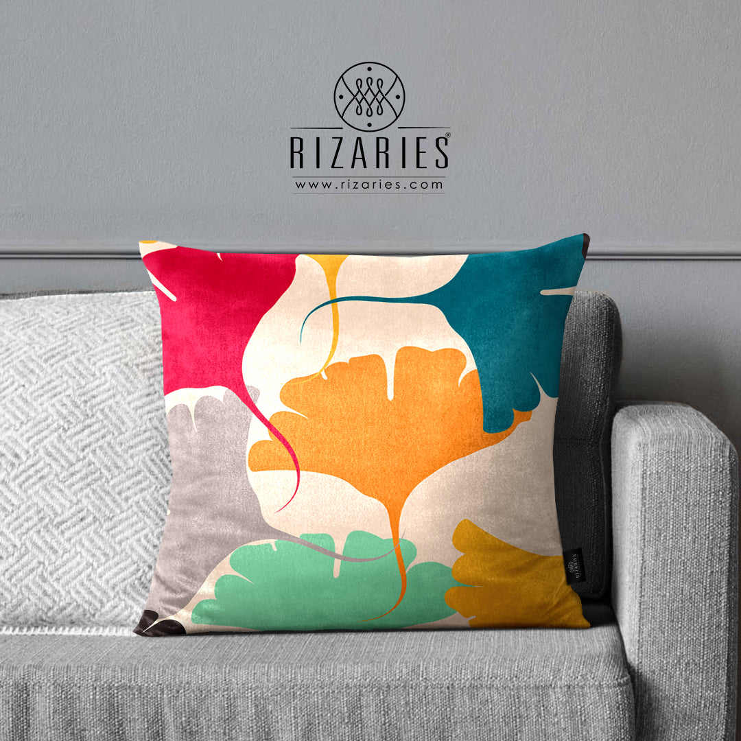 SuperSoft Colorful Sun Flowers Throw Cushion