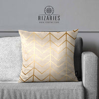 Thumbnail for SuperSoft Beige Arrow Throw Cushion