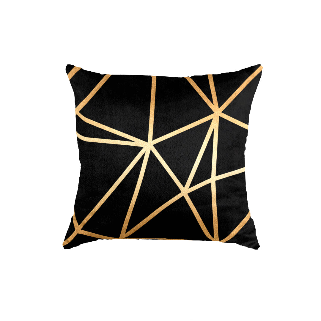 SuperSoft Black Metallic Throw Cushion