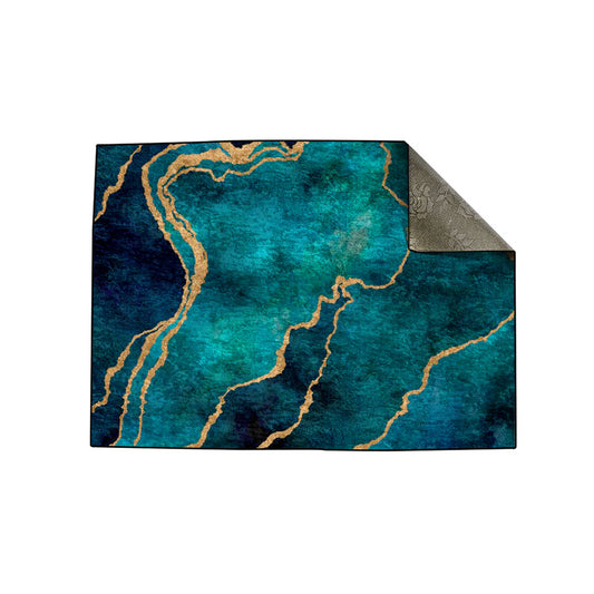 Sea Green Abstract Centerpiece (Rug)