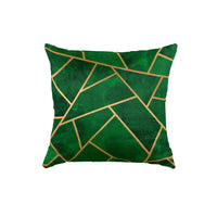 Thumbnail for SuperSoft Green Geo Throw Cushion