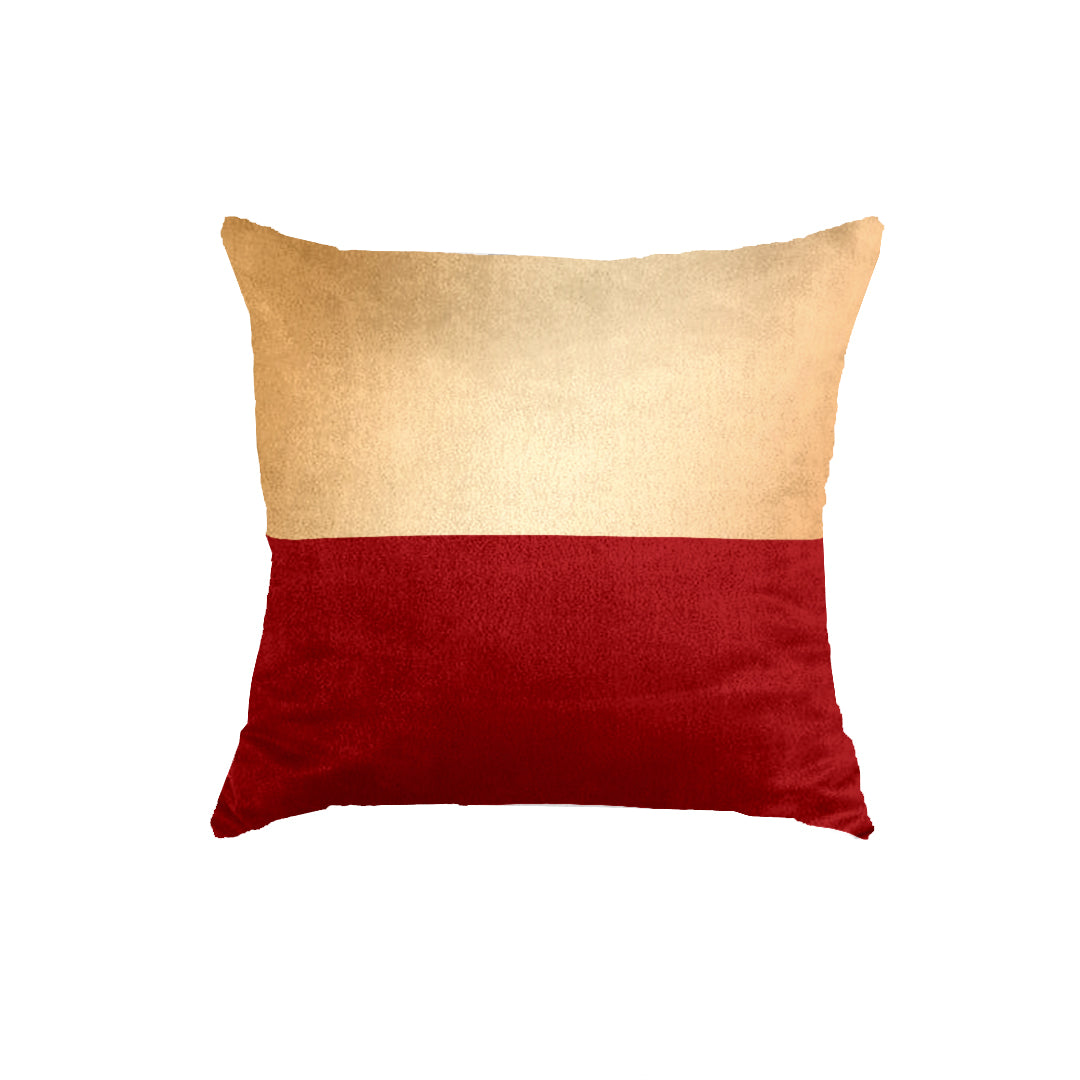 SuperSoft Maroon Gold Shaded Throw Pillow