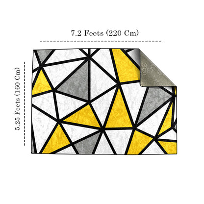 Yellow Geometric Centerpiece (Rug)