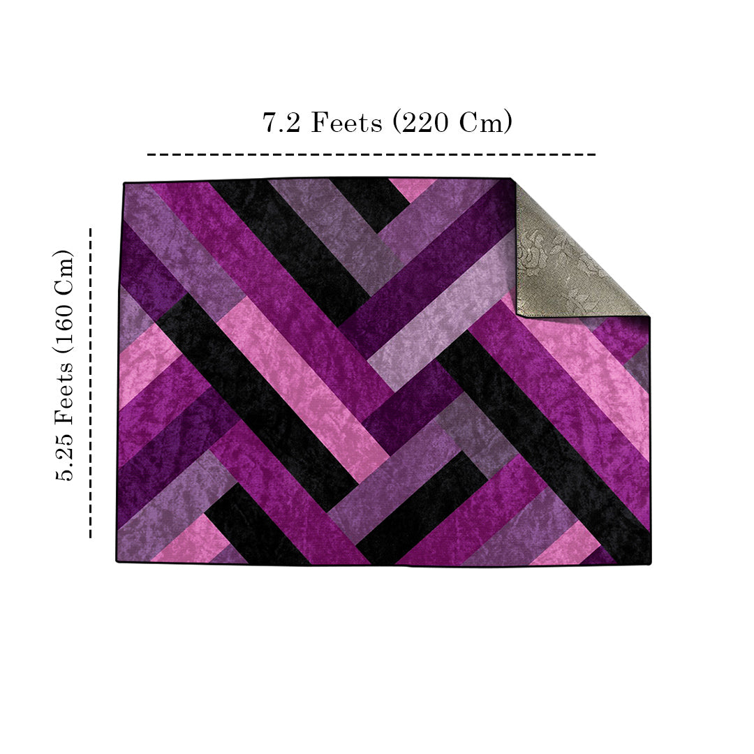 Purple Lines Centerpiece (Rug)