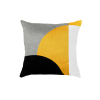 Thumbnail for SuperSoft Mustard Black Grey Throw Cushion