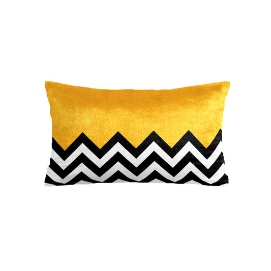 SuperSoft Yellow & Black Chevron Rectangle