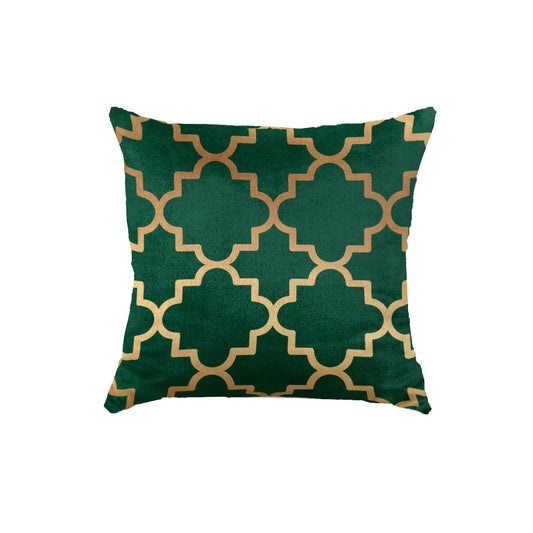 SuperSoft Green Quaterfoil Throw Pillow