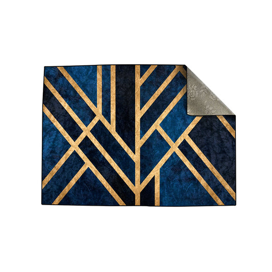 Art Deco Blue Centerpiece (Rug)