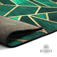 Thumbnail for Green Geometric Centerpiece (Rug)
