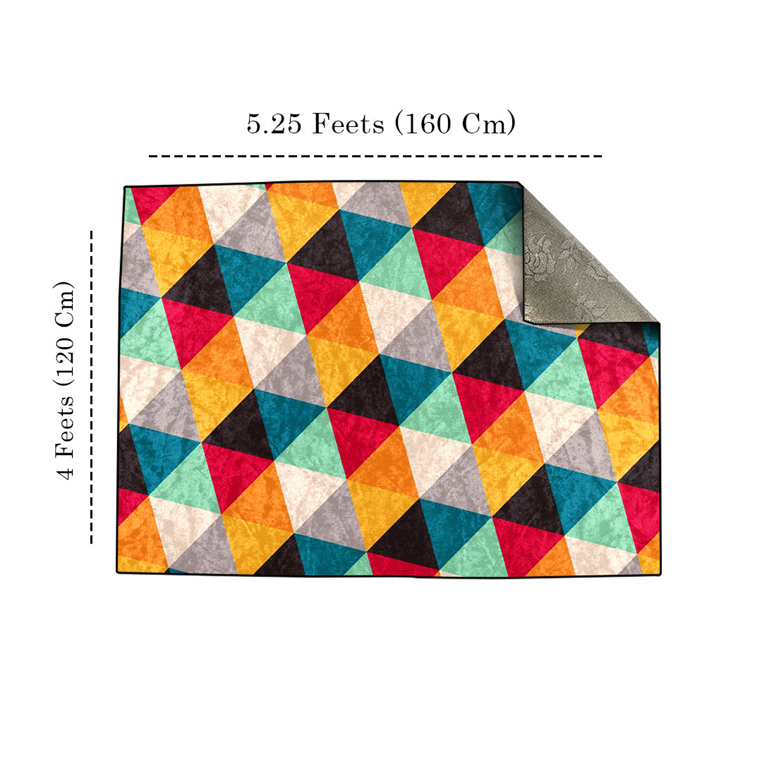Colorful Small Triangle Centerpiece (Rug)
