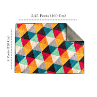 Thumbnail for Colorful Small Triangle Centerpiece (Rug)