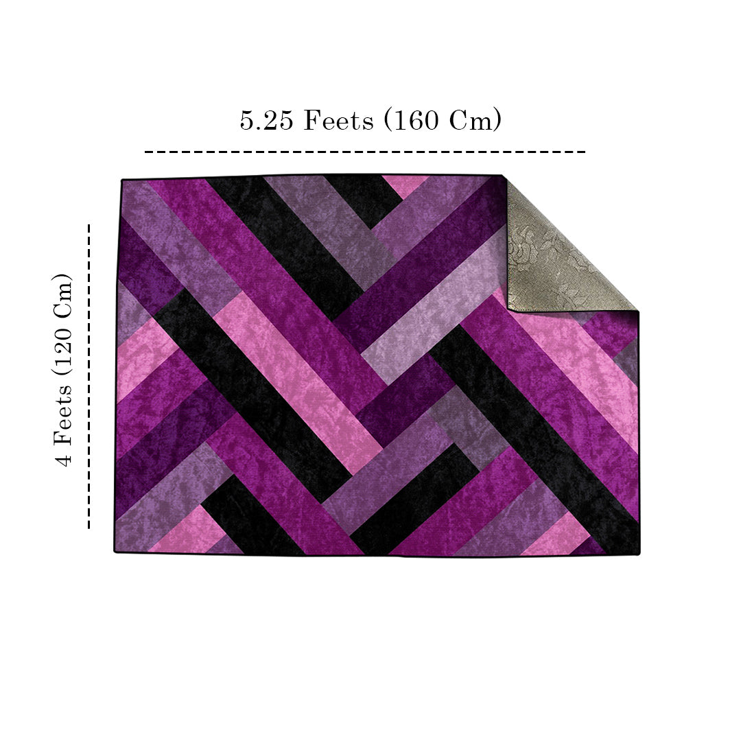 Purple Lines Centerpiece (Rug)