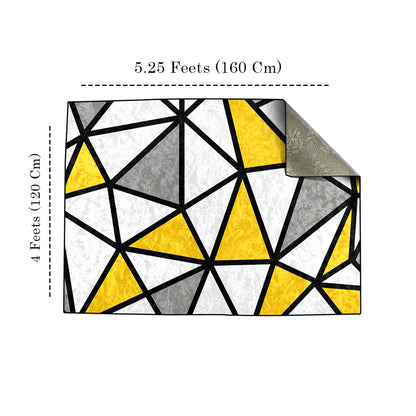 Yellow Geometric Centerpiece (Rug)