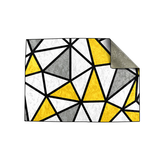 Yellow Geometric Centerpiece (Rug)