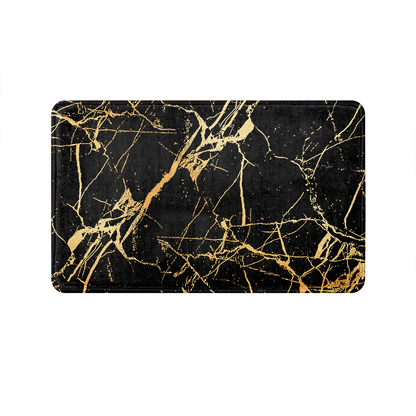 SuperSoft Black & Gold Door Mat