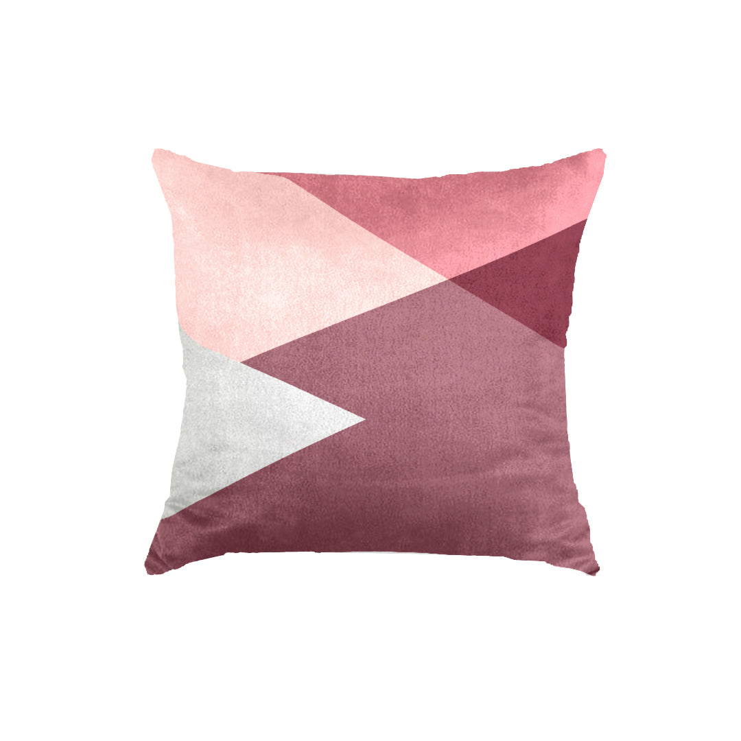 Super Soft Shades of Pink Geometric Throw Cushion