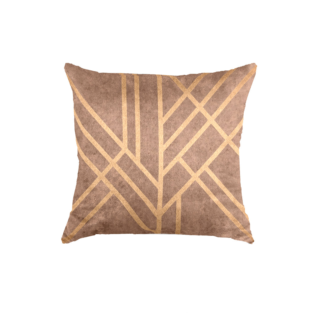 SuperSoft Copper Art Deco Throw Pillow