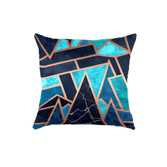 Super Soft Teal Marble Throw Cushion