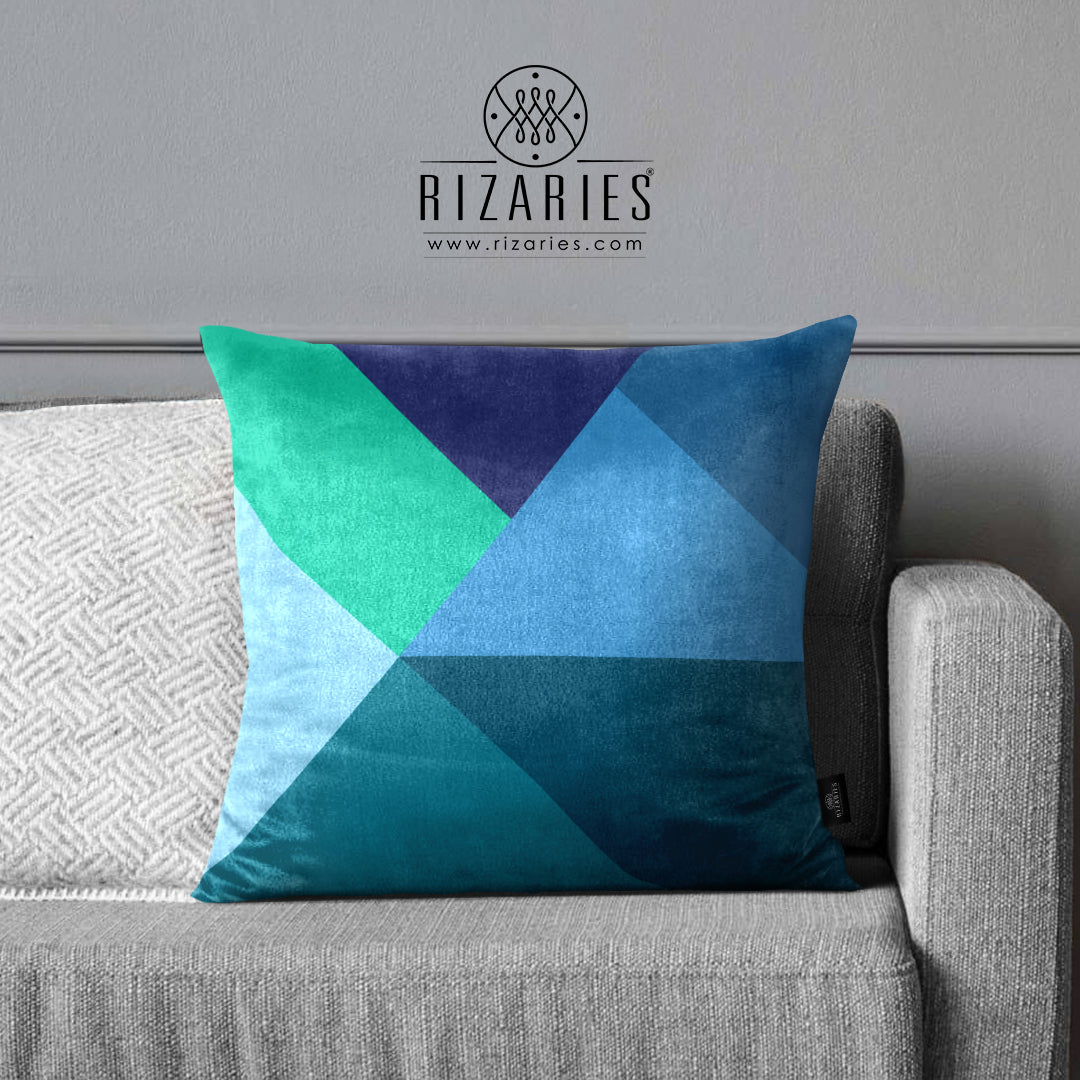 SuperSoft Teal Mist Triangle Throw Cushion