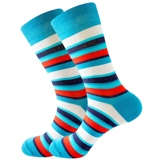 Lite Blue & Orange Crazy Socks