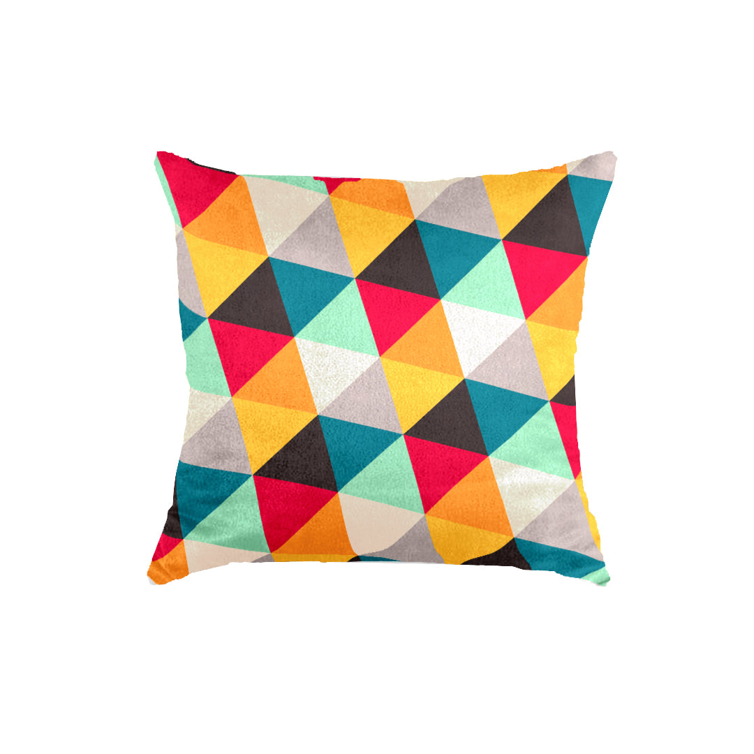 SuperSoft Colorful Small Triangle Throw Cushion