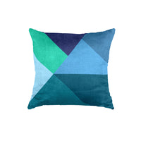 Thumbnail for SuperSoft Teal Mist Triangle Throw Cushion