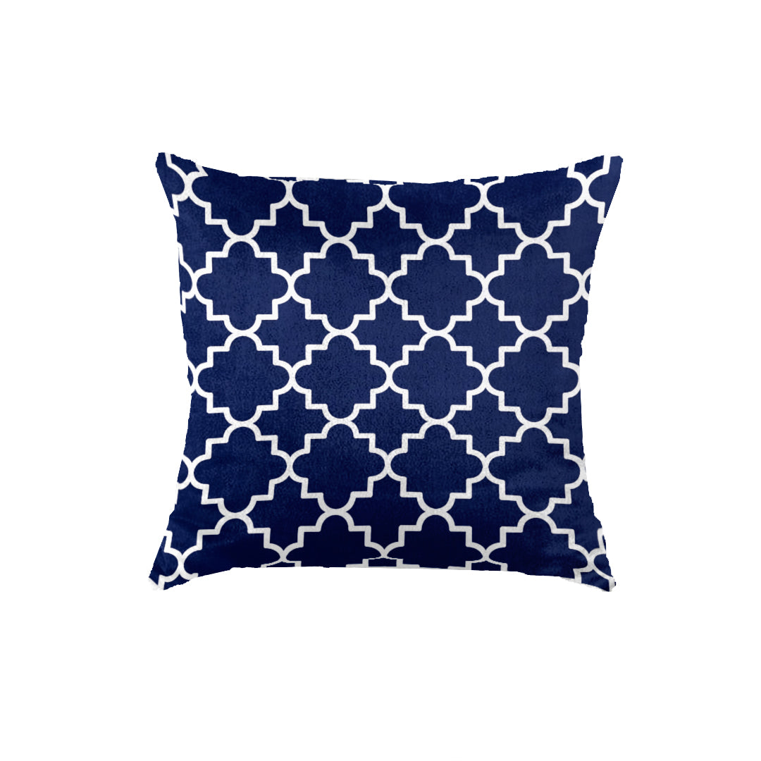 SuperSoft Moroccan Navy Blue Throw Pillow