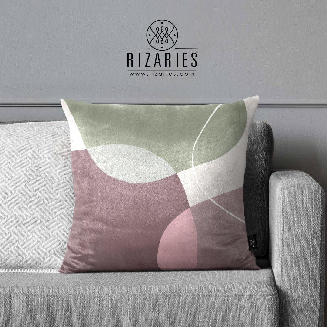 Super Soft Mist Pink Abstract Throw Cushion