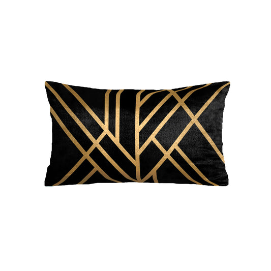 SuperSoft Black Art Deco Rectangle