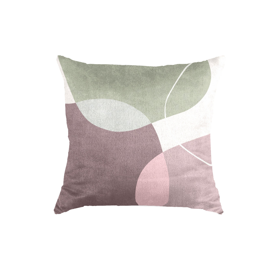Super Soft Mist Pink Abstract Throw Cushion