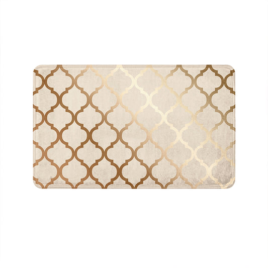 SuperSoft Copper Quatrefoil Door Mat