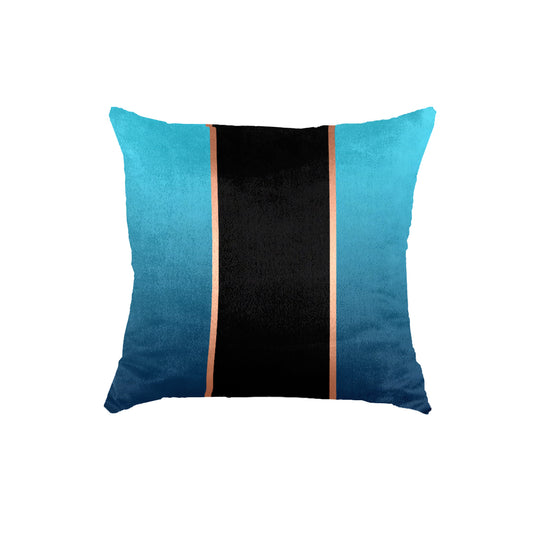 Super Soft Teal Black Throw Cushion